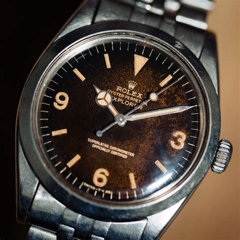 vintaage rolex explorer|vintage rolex explorer gilt dial.